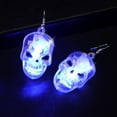thumbnail image 4 of Halloween Earrings Pumpkin Glow Drop Dangle Earrings Hook Earrings LED Light Nightclub Party Accessories for Women Q8Z7, 4 of 9