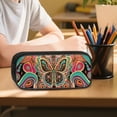 thumbnail image 6 of Kuiaobaty Boho Butterfly Print Backpack Set with Pencil Case for Boys Girls 17 Inch Backpack and Matching Lunch Bag Lightweight Bookbag and Lunch Box for School Camping, 6 of 7