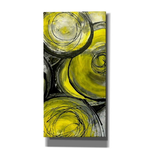 Epic Graffiti 'Rush Hour Taxi II' by Erin Ashley, Canvas Wall Art, 12"x24"