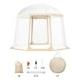 thumbnail image 1 of VEVOR Tente de Sport Instantanée Abri Pop-Up Résistant aux Intempéries pour 4-8 Personnes Transparent, 1 of 9