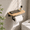 Black, variant on Wall Mounted Toilet Paper Holder with Shelf, Wooden Small Roll Tissue Organizer for Bathroom & RV, Black