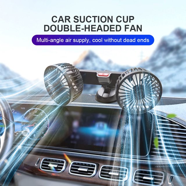 Ventilador De Refrigeración Del Coche USB 5V Auto Cooler Fan Ventilador de ventilación automático ajustable Aparatos eléctricos para automóviles DQrwqpou Accesorios para autos y motos