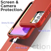 Starshop Samsung Galaxy S25 FE Case Phone Cover Shockproof Heavy Duty With Glass Screen - Teal