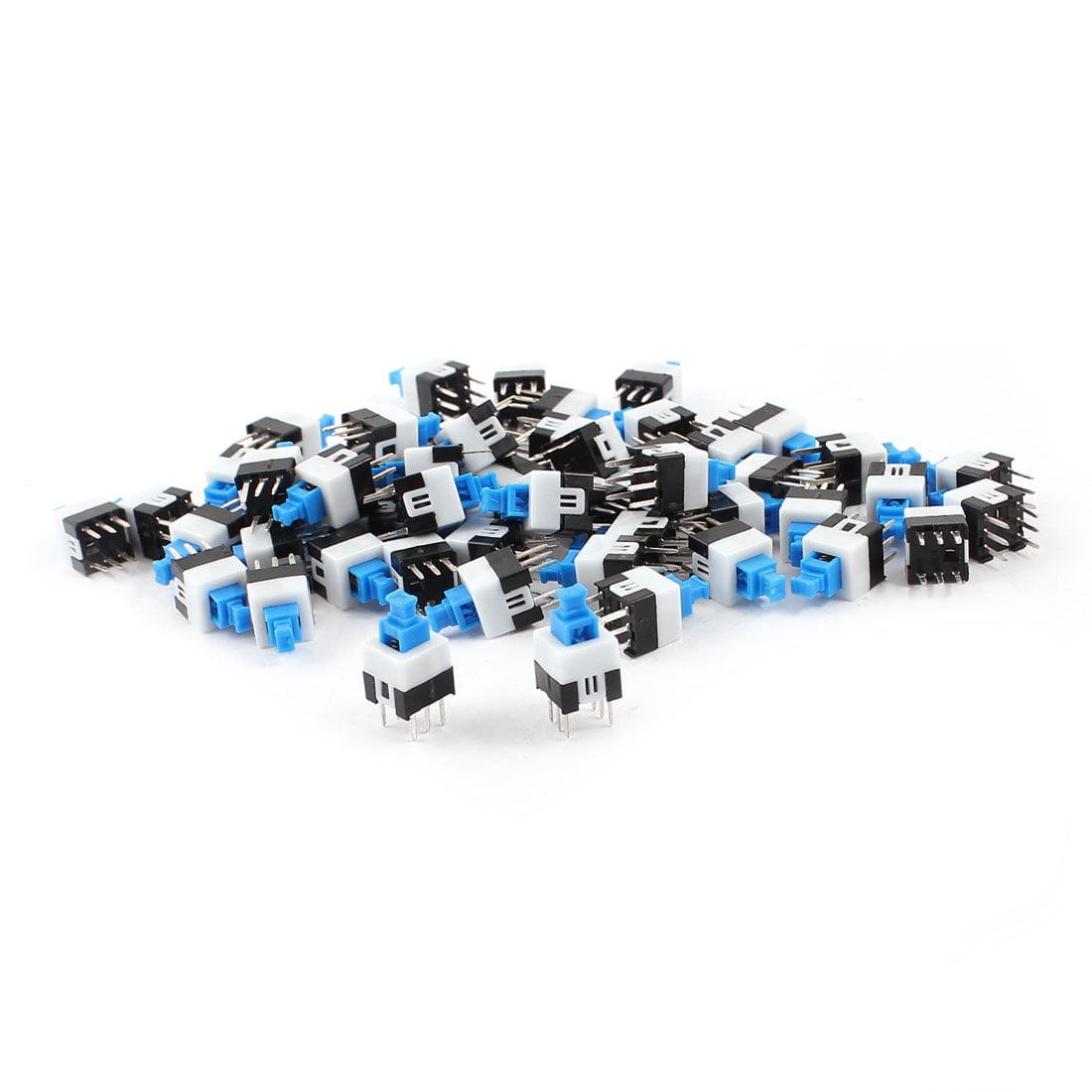 Interrupteur Bouton-poussoir DPDT 6 Broches - Noir - Autobloquant Longue Durée - Neuf