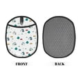thumbnail image 2 of Rocae Cartoon House Car for Silicone Pot Holders, Oven Mitts Heat Resistant Hot Pads with Pockets,Non-Slip Bbq Baking Smoking Potholders ,7.5"x9.4", 2 of 7