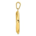 thumbnail image 2 of 14k Yellow Gold Teardrop Pendant Necklace for Women, Minimalist Modern Jewelry with Polished Finish, Lightweight Open Design for Everyday Elegance and Layering, 2 of 6