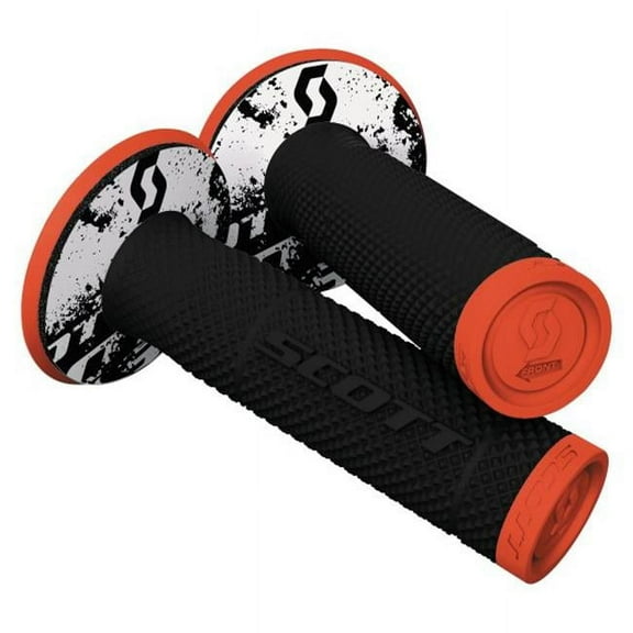 Scott Sx2 Tattoo 2 Off-Road Hand Grips Neon Orange/Black/One Size 219624-5857