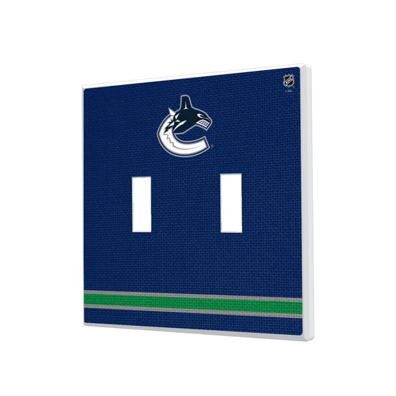 Vancouver Canucks Double Toggle Lightswitch Plate