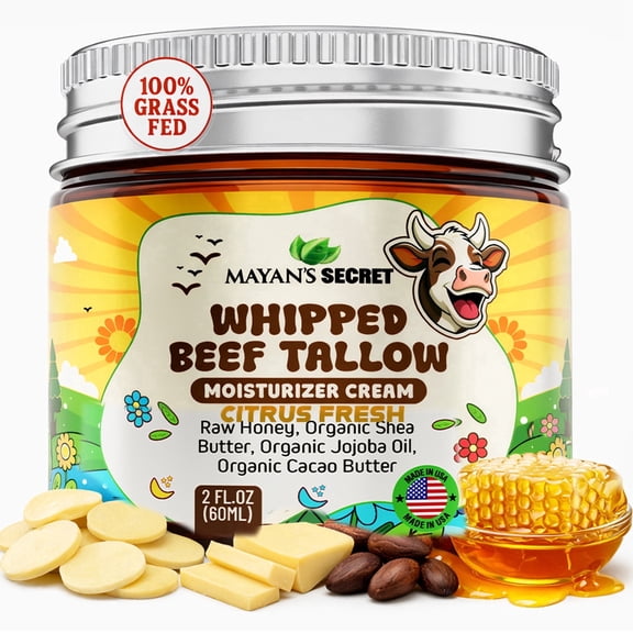 Mayan's Secret Whipped Beef Tallow Moisturizer Cream 2 oz
