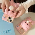 thumbnail image 6 of Cute Case for iPhone 14 Pro Max Kawaii 3D Squishy Pig Cartoon Soft Silicone Creative Fun Cover Soft Women Girls Slim Fit Anti-Drop Protective Case for iPhone 14 Pro Max (Bubble Gum Pig), 6 of 16