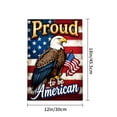 thumbnail image 4 of Amhnf Proud To Be American Eagle And Usa Flag Garden Flag For Home Outdoor Garden Yard Decor 12x18 inch, 4 of 5