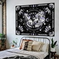 thumbnail image 3 of Skeleton Butterfly Tapestry Pink Skull Hippie Mushroom Plants Tapestry for Bedroom Moon phase Aesthetic Tapestries Wall Hanging for Living Room Dorm, 3 of 5