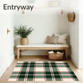 thumbnail image 3 of Ultra Soft Area Rug, Festive Classic Tartan Plaid Christmas Holiday Check, Non Slip, Stain Resistant, Washable Area Rugs for Living Room, Bedroom(Green, 4X6), 3 of 8