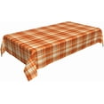 thumbnail image 2 of Fall Tablecloth 60 x 120 Inch Rectangle Autumn Thanksgiving Plaid Table Cloth Wrinkle Resistant Rustic Tablecloth for Holiday Kitchen Dining Room Party Indoor Outdoor, 2 of 5