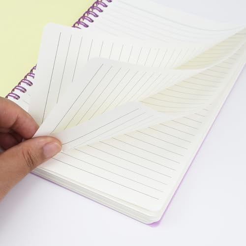 5 Pack Lined Spiral Journal Notebook for Women & Men, 8.3" x 5.7",80 Sheets/160 Pages College Ruled Notebook, A5 Plastic Hardcover Notebook for Office,School,Home
