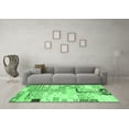 thumbnail image 3 of Ahgly Company Indoor Round Southwestern Emerald Green Country Area Rugs, 7' Round, 3 of 4