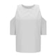 thumbnail image 5 of Vestidos Casuales Para Mujer, Blusas De Mujer De Moda Blusa holgada con hombros descubiertos y cuello redondo con mangas cortas para mujer, 5 of 6