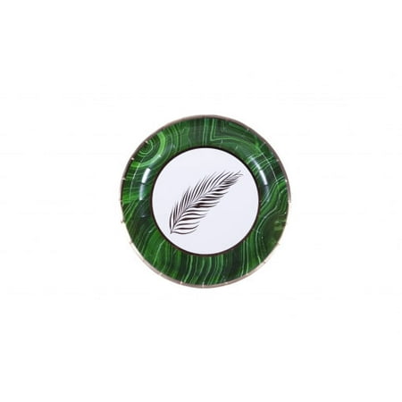 

Malachite Palm Dessert Plates