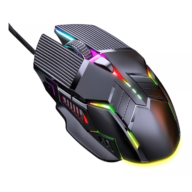 Mouse de Gamer Ergonomico BLOOSOM Ratón USB Con Luces Alambrico
