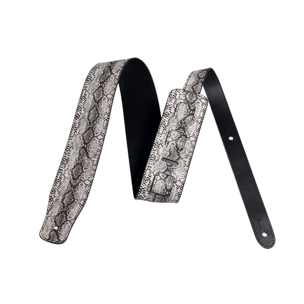 GOOHOCHY Correa de guitarra Textura de piel de serpiente Correa de guitarra ajustable Correa de bajo de PU para guitarra eléctrica