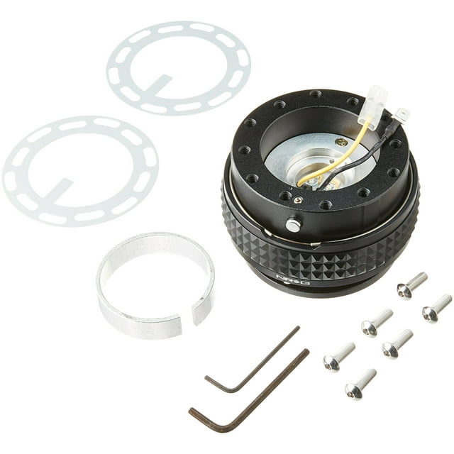 NRG Innovations SRK-210BK/BK Quick Release Kit (Black Body / Black Pyramid Ring)