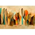 thumbnail image 2 of Treechild 18x13 Gold Ornate Wood Framed with Double Matting Museum Art Print Titled - Scrolls, 2 of 4