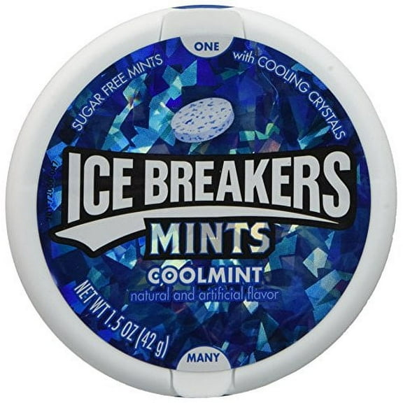 Ice Breakers Cool Mint Mints, 1.5-Ounce Puck (Pack of 8)