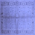 thumbnail image 1 of Ahgly Company Indoor Square Oriental Blue Traditional Area Rugs, 4' Square, 1 of 4