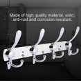 thumbnail image 4 of Multifunction Stainless Steel Wall Hanger Hook Rack Towel Hat Rack for Bathroom (4 Hooks), 4 of 4