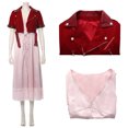 thumbnail image 3 of Traje de cosplay final Fantasy Aerith Gainsborough, disfraz de chaqueta, vestido, trajes para mujer, fiesta de Halloween, ropa de juego para damas, 3 of 5