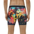 thumbnail image 4 of Rateoe World Map Guitar Illustration Print Men’s Underwear Boxer Briefs Soft Comfortable Underwear Boxer Briefs, Long Leg Briefs,Anti-chafing Boxer Briefs, 4 of 7