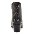 thumbnail image 3 of VINCE CAMUTO Womens Black Animal Print Pointed Toe Stacked Heel Zip-Up Booties 8.5 M, 3 of 4