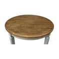 thumbnail image 3 of 44 x 44 in Round Top Solid Wood Dining Table in Hickory/Stone, 3 of 5