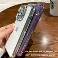 thumbnail image 2 of for iPhone 17 Pro Max Case, Cute Clear Glitter Bling Diamond Rhinestone Sparkly Case Camera Lens Protectors,Plating Protective Bumper Cover for Women Girls 6.9'' 2025, Blue, 2 of 14