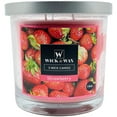 thumbnail image 3 of VeZee's 3 Wick 14 oz Strawberry Scented Jar Candles by Wick & Wax, Lift your spirits with the refreshing, pleasant fragrance:12 Jars, 3 of 4