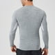 thumbnail image 5 of pstuiky camisas de manga larga para hombre, Camisa deportiva de manga larga con cuello redondo, ligera, transpirable y de color liso con cremallera para hombre camisetas de hombre s, 5 of 8