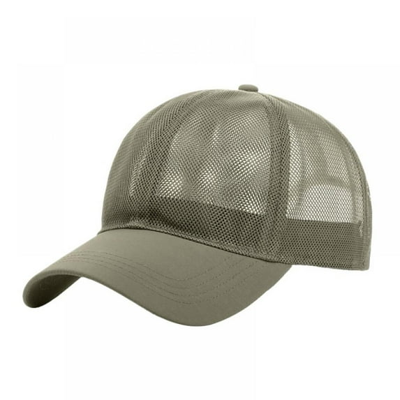 Unisex Breathable Full Mesh Baseball Cap Quick Dry Running hat Lightweight Cooling Water Sports Hat,Khaki