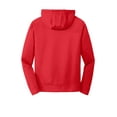 thumbnail image 4 of Port & Co Adult Male Men Hooded Plain Long Sleeves Sweatshirt Red X-Large, 4 of 4