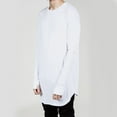 thumbnail image 4 of Aueoeo T Shirts For Men Crew Neck Long Sleeve Casual Tee Shirts Longline Droptail Shirt Spring Casual Top XX-L, 4 of 5
