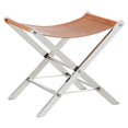 thumbnail image 1 of Sunpan Ryder 26.5" Modern Leather Stool in Stainless Steel/Tan, 1 of 4