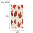 thumbnail image 3 of Bath Towel Single-Sided Printed Highly Absorbent Soft Quick Towel for Bathroom Spa Gym & Sports Maple Leaves, 3 of 5