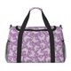 thumbnail image 1 of Disketp Purple Butterflies Floral Bolsa de Viaje Tipo Duffle, Bolso de Mano para Fin de Semana para Mujer, Bolsa de Gimnasio Ligera para Hombre, Esencial para Viajes, 1 of 7