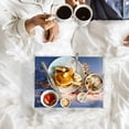 thumbnail image 7 of Acrylic Tray 15.7*11.8*1.9 Inch Transparent Tray Food Tray Tea Cup Tray Serving Trays Cosmetics Storage Kitchen Table Bathroom Sundry Storage Beautiful Christmas Night, 7 of 7