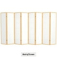 thumbnail image 7 of 6 ft. Tall Double Cross Shoji Screen - Natural - 8 Panels, 7 of 7