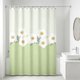 thumbnail image 4 of Cortina de ducha impermeable para baño, de tela de poliéster con separación para zonas secas y húmedas – Elegante cortina de ducha para bañera o cabina de ducha, inodora y fácil de limpiar., 4 of 6