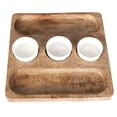 thumbnail image 3 of Bouffe Acacia Wood & Ceramic Food Platter, 3 of 4