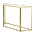 thumbnail image 6 of Evelyn&Zoe Levi 44" Wide Trapezoid Console Table, Brass, 6 of 10