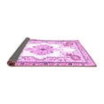 thumbnail image 2 of Ahgly Company Indoor Rectangle Medallion Purple Traditional Area Rugs, 7' x 9', 2 of 4