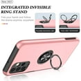 thumbnail image 3 of Case for Samsung A32 5G [Not fit A32 4G], Light Shockproof Protective Cover with Built-in Rotating Holder Kickstand Compatible for Samsung Galaxy A32 5G (Pink), 3 of 7