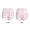 thumbnail image 3 of Fuzoiu Cute Rabbit Print Women's Athletic Shorts, Double-Layer Running Shorts with Pocket,Women's Workout Shorts for Yoga, Gym, and Workouts-Small, 3 of 7